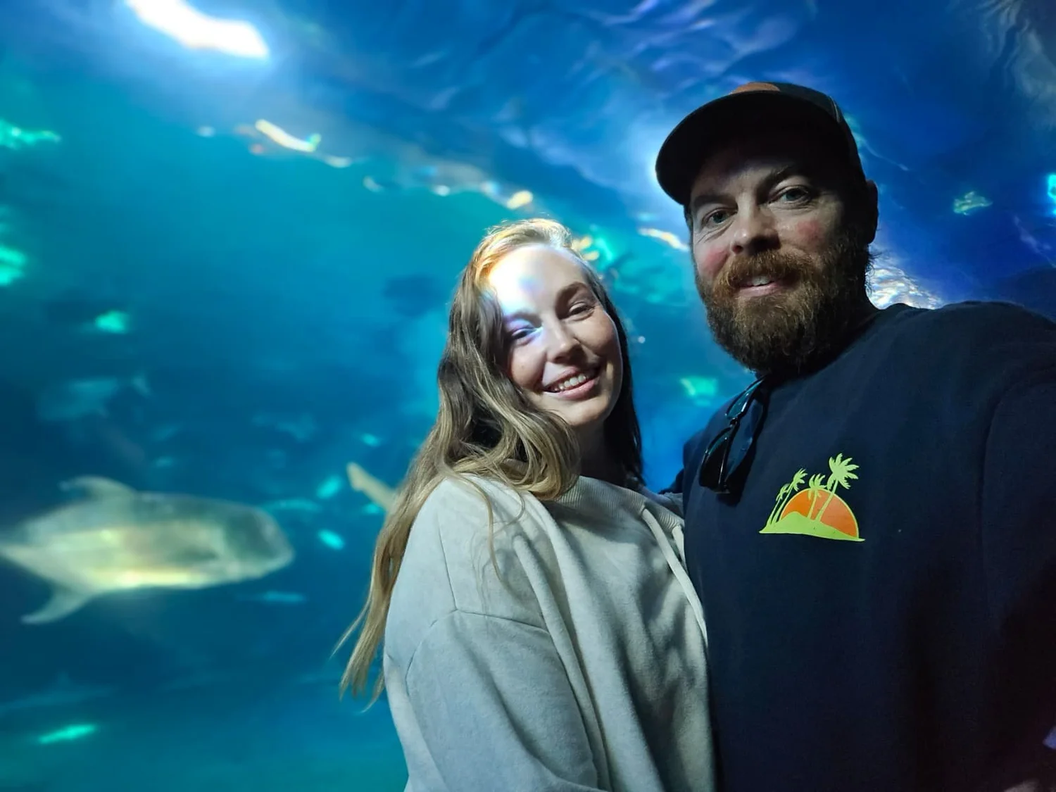 Aubrey Long and partner on a Maui coastal trail